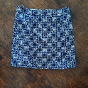 J. Crew lined Geometric Pencil Mini Skirt